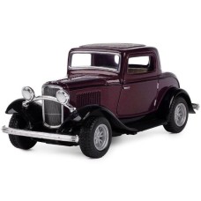 Металлическая машинка Kinsmart 1:34 1932 Ford 3-Window Coupe KT5332W Цвет бордовый