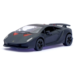 Машинка металлическая Kinsmart Lamborghini Sesto Elemento 1:38 (инерционная, черный) KT5359W