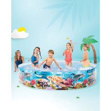 Басейн круглий каркасний Intex 58472 "Морське дно", 244х46см
