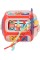 Сортер монтесори 12в1 музыкальная развивающая тактильная бизиборд игрушка Слон 919-1 (Красный)