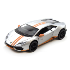 Машинка металева Kinsmart 1:36 Lamborghini Huracán LP610-4 Avio (інерційна, сріблястий) KT5401W