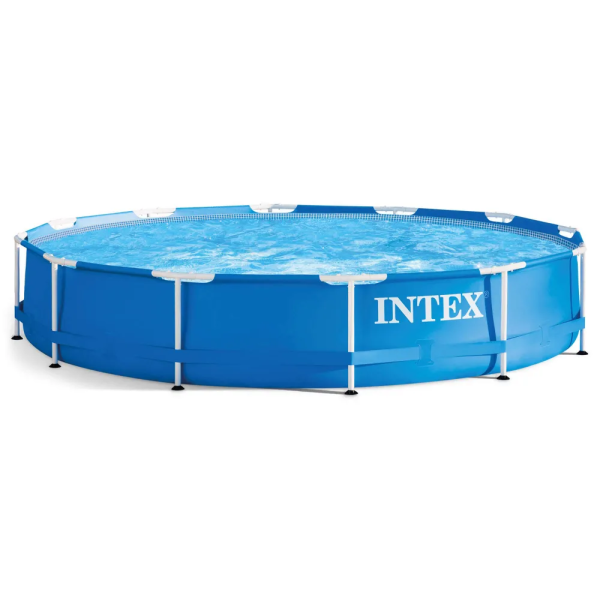 Басейн каркасний Intex 28210NP Metal Frame, круглий 366х76см, 6503 л, синій