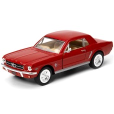 Машинка металлическая Kinsmart 1:36 Ford Mustang инерционная, двери открываются KT5351W / Красный