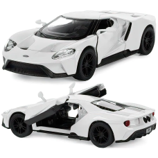 Машинка металева Kinsmart 1:38 2017 Ford GT інерційна, двері відчиняються KT5391W / Білий