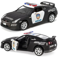 Машинка металева Kinsmart 1:36 2009 Nissan GT-R R35 Police KT5340WP