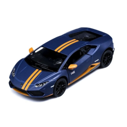 Машинка металлическая Kinsmart 1:36 Lamborghini Huracán LP610-4 Avio (инерционная, синяя) KT5401W