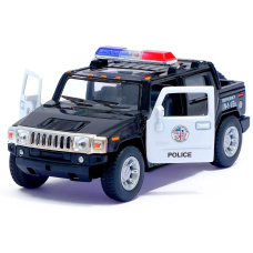 Металлическая инерционная машинка Kinsmart 1:40 Hummer H2 SUT Полиция (2005) KT5097WP