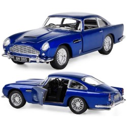Машинка металлическая Kinsmart 1:38 Aston Martin DB5 KT5406W инерционная, двери открываются / Синий
