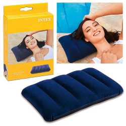 Надувна подушка для подорожей та відпочинку INTEX 68672 розмір 43х28х9 см