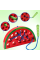 Развивающая Деревянная игрушка Монтессори Головоломка-шнуровка Арбуз с червячком MD1228