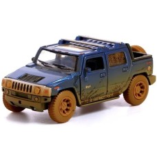 Модель машины Kinsmart 1:40 "HUMMER H2 SUT (Muddy)" инерция KT5097WY / Синий