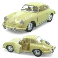 Машинка металева Porsche 356 B Carrera 2 Kinsmart 1:32 інерційна KT5398W колір бежевий