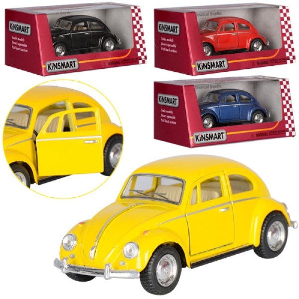 Модель машини KINSMART 1967 "Volkswagen Classical Beetle" KT5057W інерція 1:32