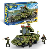 Конструктор IBLOCK Армия "ОСА-AKM" 805 деталей 3 фигурки, PL-921-475