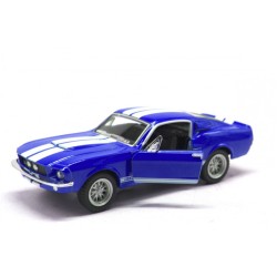 Модель машины Kinsmart 1:38 "1967 Shelby GT-500", инерционная, металл KT5372W / Синяя