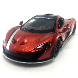 Машинка металлическая Kinsmart 1:36 McLaren P1 инерционная, KT5393WF Оранжевая с принтом