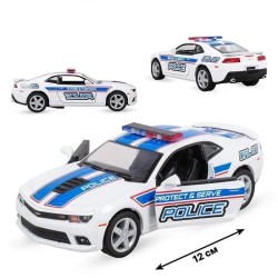 Металева машинка Kinsmart 1:38 «2014 Chevrolet Camaro» KT5383WPR, інерційна / Police