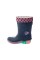 Резиновые сапоги с подсветкой для девочки Lupilu 3M Scotchlite™ 26-27 Синий (Роз. серд.)