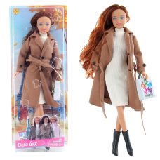 Кукла Defa Lucy Осенняя коллекция в Коричневом пальто 8419-BF