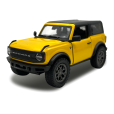 Машинка металлическая Kinsmart 1:34 2022 Ford Bronco (Hard Top) KT5438WB инерционная, двери открываются/цвет Желтый