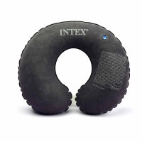 Надувна подушка-підголовник туристична під шию для подорожей INTEX 68675