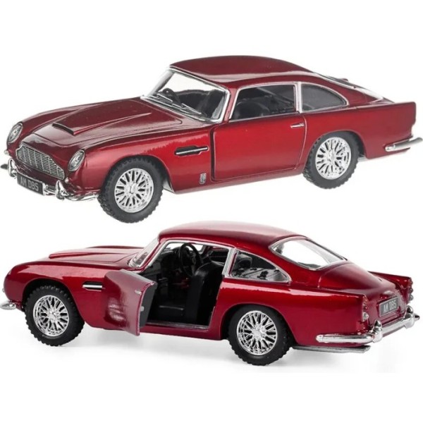 Машинка металева Kinsmart 1:38 Aston Martin DB5 KT5406W інерційна, двері відчиняються / Бордовий