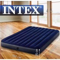Матрас надувной Intex Classic Downy Airbed Fiber-Tech, 64759, 152 х 203 х 25 см