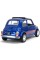 Машинка металлическая Kinsmart 1:24 Fiat 500 1957 инерционная, двери открываются, синяя, KT5004W