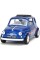 Машинка металлическая Kinsmart 1:24 Fiat 500 1957 инерционная, двери открываются, синяя, KT5004W