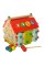 Деревянная игрушка Многофункциональный развивающий домик MD2087 (4в1)
