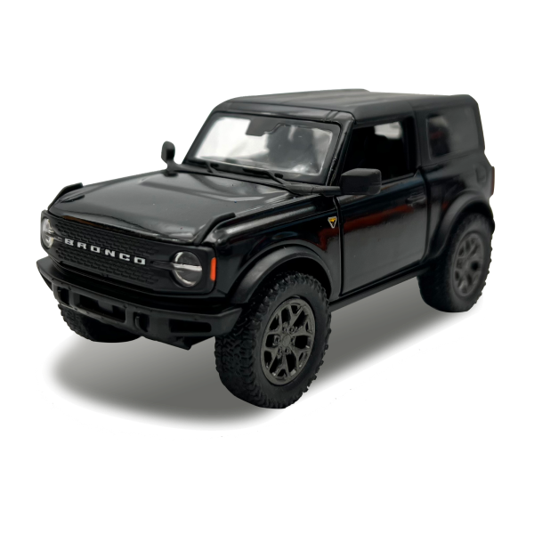 Машинка металева Kinsmart 1:34 2022 Ford Bronco (Hard Top) KT5438WB інерційна, двері відчиняються / колір Чорний