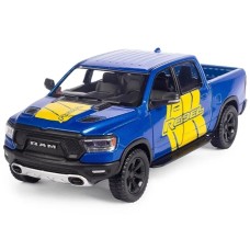 Машинка металлическая Kinsmart 1:46 Dodge RAM 1500 Livery Edition 2019 (инерционная, двери открываются, синяя KT5413WF)