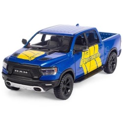 Машинка металева Kinsmart 1:46 Dodge RAM 1500 Livery Edition 2019 (інерційна, двері відчиняються, синя KT5413WF)