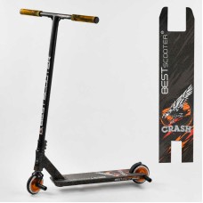 Самокат трюковий 65640 Best Scooter (4) "CRASH" HIC-система, ПЕГИ, алюмінієвий диск і дека, колеса 110 мм PU, ширина керма - 57 см, в коробці