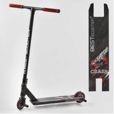 Самокат трюковий 67839 Best Scooter (4) "CRASH" HIC-система, ПЕГИ, алюмінієвий диск і дека, колеса 110 мм PU, ширина керма - 57 см, в коробці