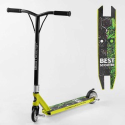 Самокат трюкових Best Scooter 57870 HIC-система, Пегі, алюмінієвий диск і дека, колеса PU d-110 мм, ширина керма - 52 см, висота - 83 см, в коробці