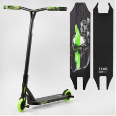 Самокат трюковий МТ-60611 Best Scooter (4) "FEAR", SCS-система, ПЕГИ, алюмінієвий диск та дека, колеса PU, d=115мм, ширина керма 58 см