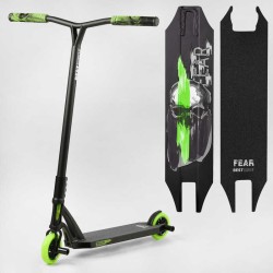 Самокат трюковий МТ-60611 Best Scooter (4) "FEAR", SCS-система, ПЕГИ, алюмінієвий диск та дека, колеса PU, d=115мм, ширина керма 58 см