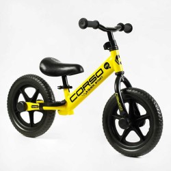 Велобіг "CORSO SPRINT" JR-82566 сталева рама, колесо 12" EVA (ПІНА), підставка для ніг, в коробці