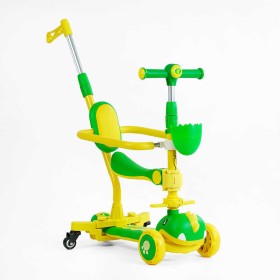 Самокат 5в1 "Skyper" GL-06257 (6) колеса PU 125х40мм зі світлом, УКР. МУЗИКА та підсвічування платформи, с ДОП. КОЛЕСАМИ, захисний бампер