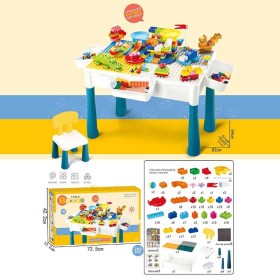 Столик з конструктором 6787-121 (6) 260 деталей, стіл, стілець, 3 кошики