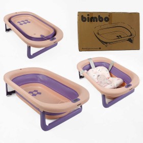 Ванна BM-30011 (1) Bimbo, 79х47х21 см, розкладна, клапан зливу, розкладні ніжки, електронний датчик температури, матрац