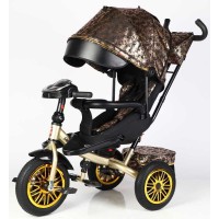 Велосипед 3-х кол. 8066/819-40 BestTrike "Perfetto" поворотне сидіння, колеса гумові безкамерні, кошик, фара музична, USB, Bluetooth, в коробці