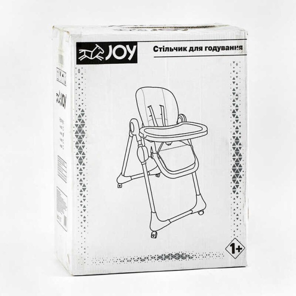 Стільчик для годування Joy K-60290 (1) мягкий чохол ПВХ, 4 колеса, з’ємний столик, корзинка