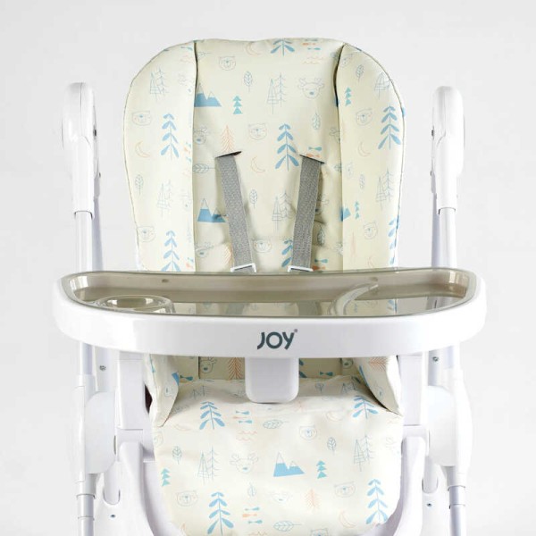 Стільчик для годування Joy K-11058 (1) мягкий чохол ПВХ, 4 колеса, з’ємний столик, кошик, в коробці