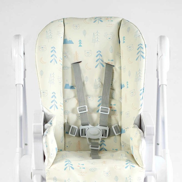 Стільчик для годування Joy K-11058 (1) мягкий чохол ПВХ, 4 колеса, з’ємний столик, кошик, в коробці