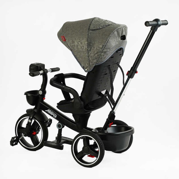 Велосипед 9155/318-82 BestTrike "Marco" поворотне сидіння, складне кермо, колеса з прогумованим PU, кошик, телескопічна ручка, фара музична