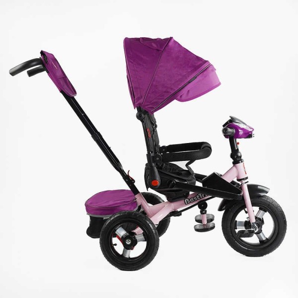 Велосипед 6088 F – 736-07 Best Trike ПОВОРОТНЕ СИДІННЯ, СКЛАДНЕ КЕРМО, ФАРА МУЗИЧНА З USB,Bluetooth НАДУВНІ КОЛЕСА, ПУЛЬТ ВКЛЮЧЕННЯ СВІТЛА І ЗВУКУ