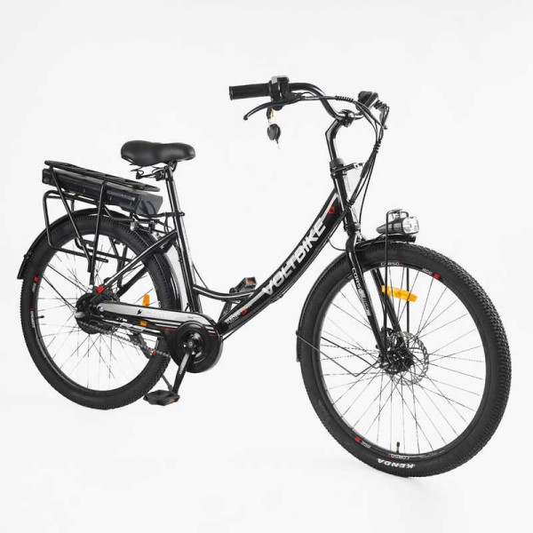 Електровелосипед Corso «VOLT BIKE» 26" дюймів TB-50082 (1) рама сталева, двигун 350W, акум. 36V10Ah, одношвидкісний, БЕЗ КОРЗИНИ, у коробці