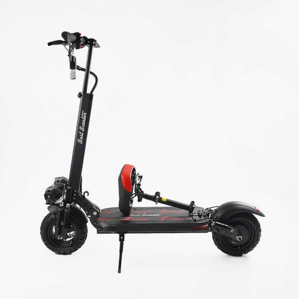 Електричний самокат BS-80632 Best Scooter з сидінням (1) двигун 1200W, акумулятор літієвий 48V18Ah, колеса надувні 11’’, в коробці